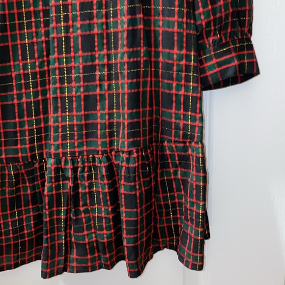 Loft Shimmer Plaid Dress - Picture 5 of 6